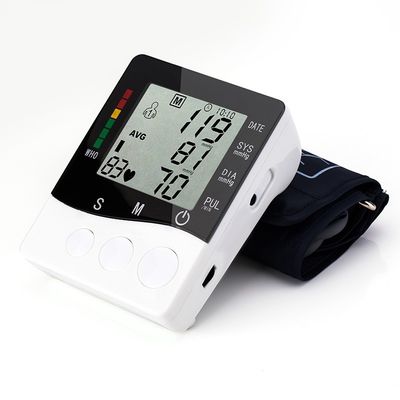LCD डिजिटल आर्म ब्लड प्रेशर कफ डिजिटल OEM ODM BP मॉनिटर अपर