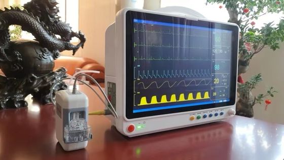 वाइटल साइन्स रोगी मॉनिटर 15 इंच मल्टीपैरामीटर मेडिकल आईसीयू बेडसाइड निब एसपीओ2 ईसीजी